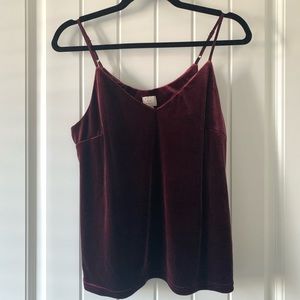 A New Day red velvet camisole Small
